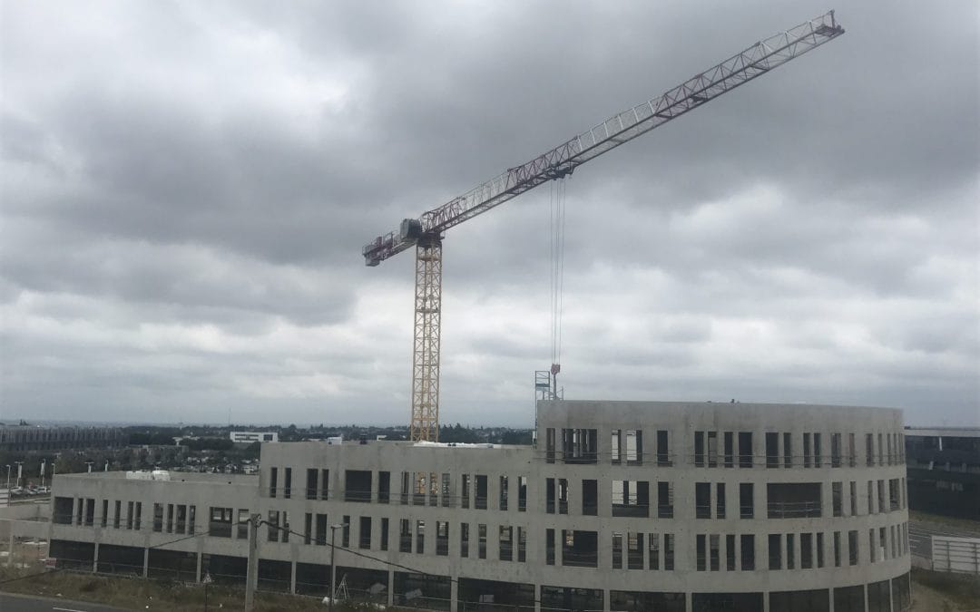 Fin des travaux de Gros-oeuvre des Bureaux ATHENA Plérin